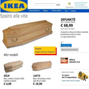 La bara fai da te e il paradosso  dell’Ikea